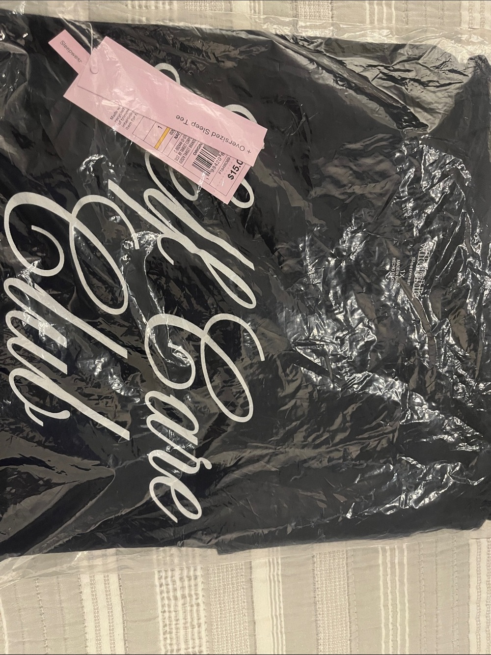 Wild Fable Self Care Club Oversized Sleep Tee 1X Navy Blue NWT - Picture 2 of 5